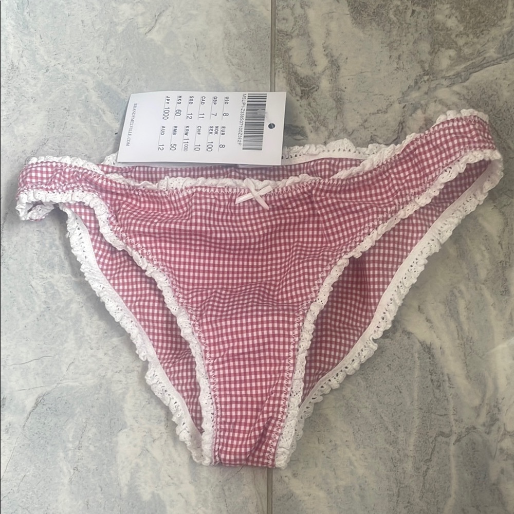 BNWT Brandy Melville plaid undies